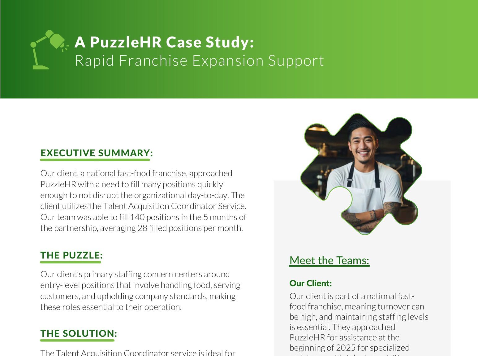 PHR Case Study Rapid Franchise Expansion Support (TA 2)