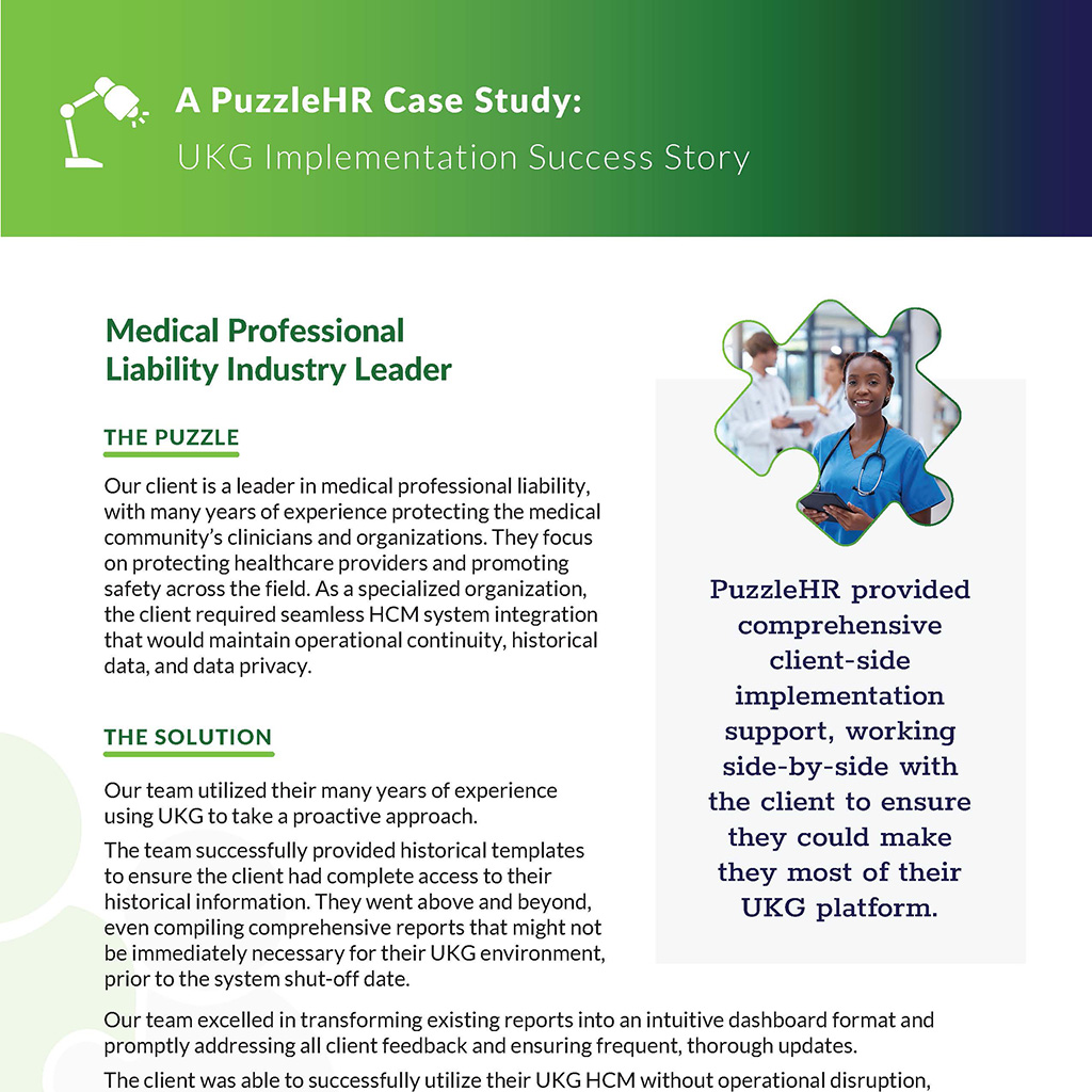 UKG Implementation Success Story