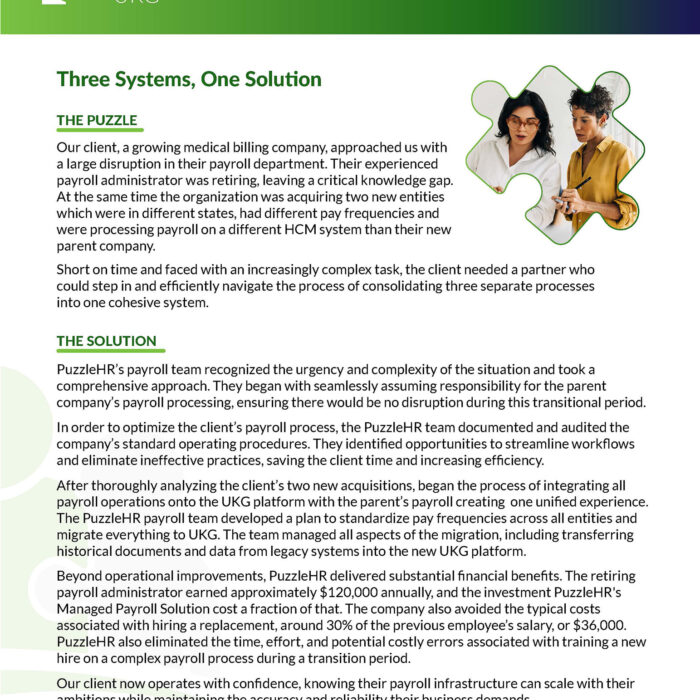 PHR Case Study UKG Three Systems, One Solution test